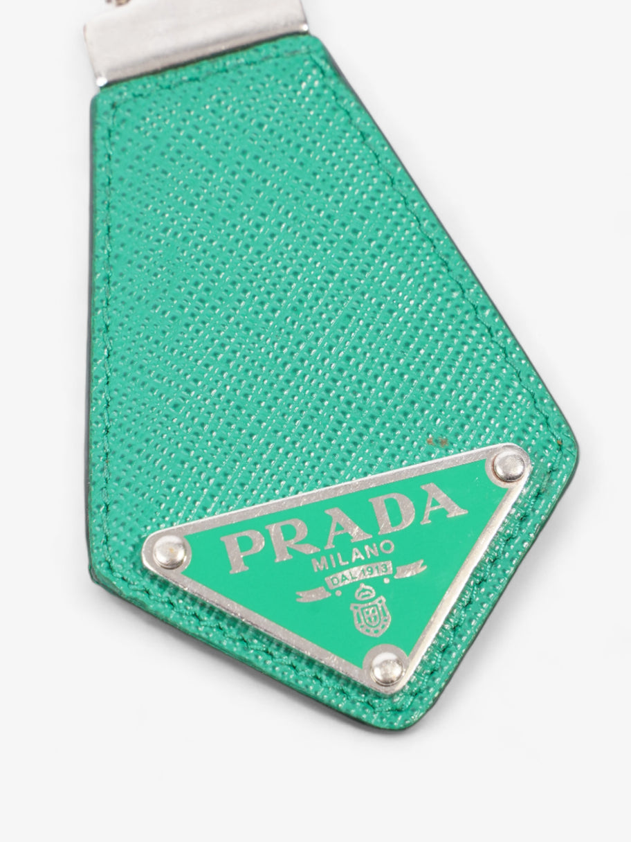 Prada triangle keychain hotsell