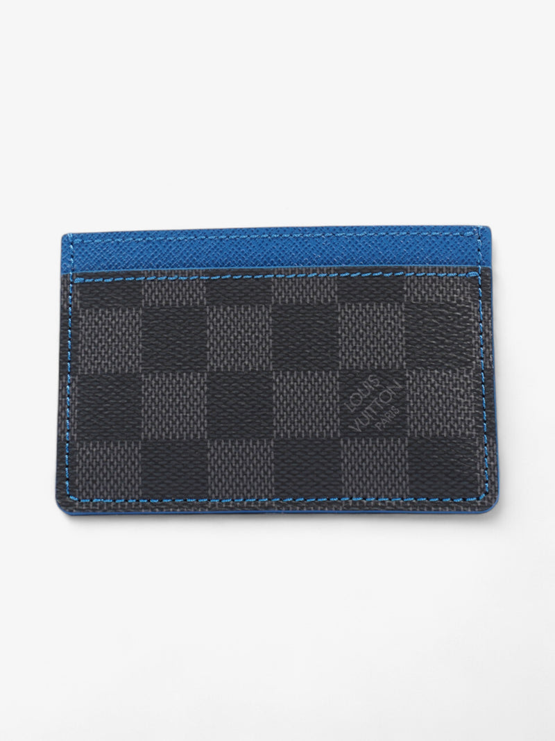  Louis Vuitton Card Holder Damier Graphite / Blue Coated Canvas