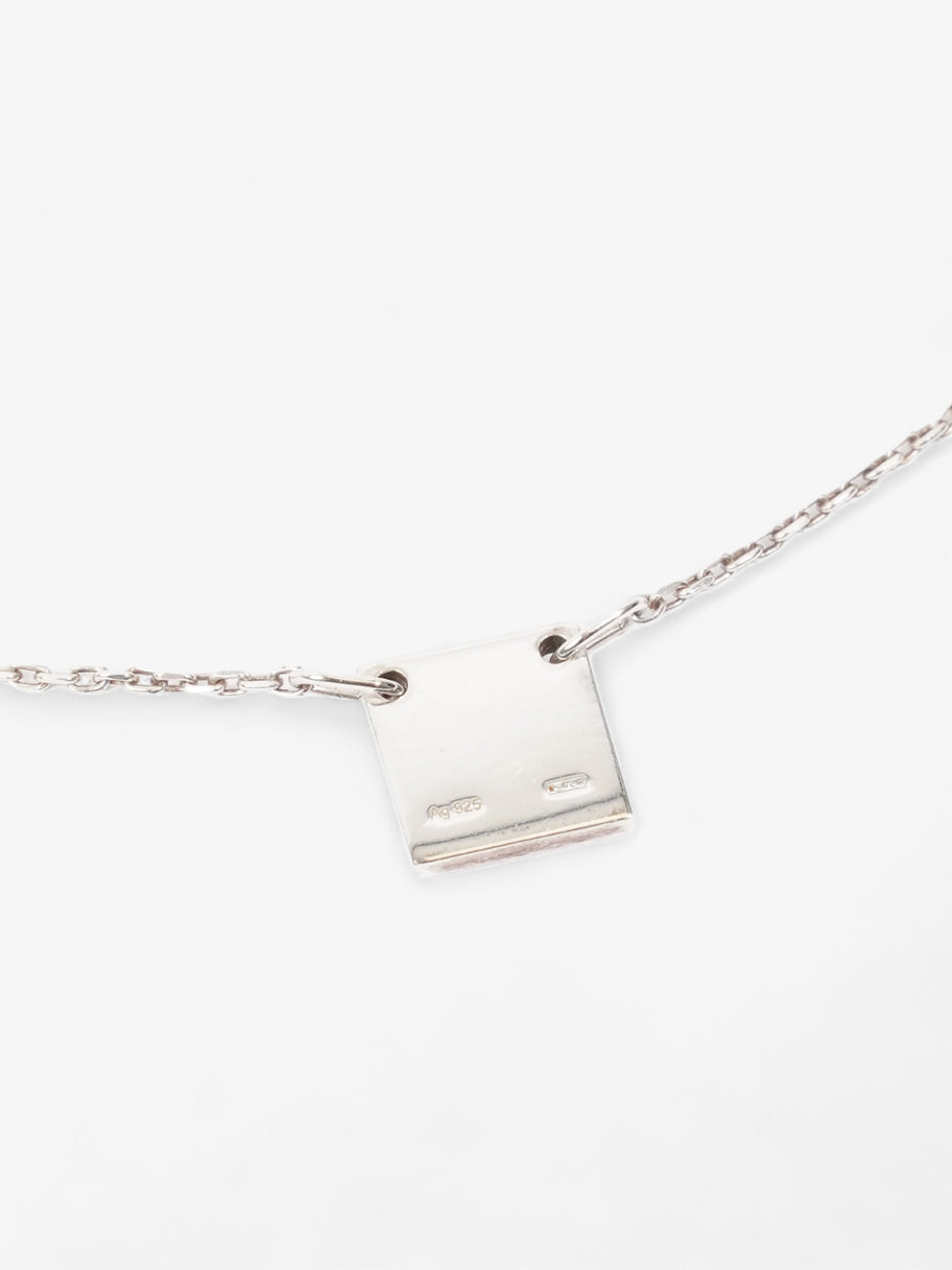 Gucci Logo Pendant Necklace Silver Silver Sterling Image 4