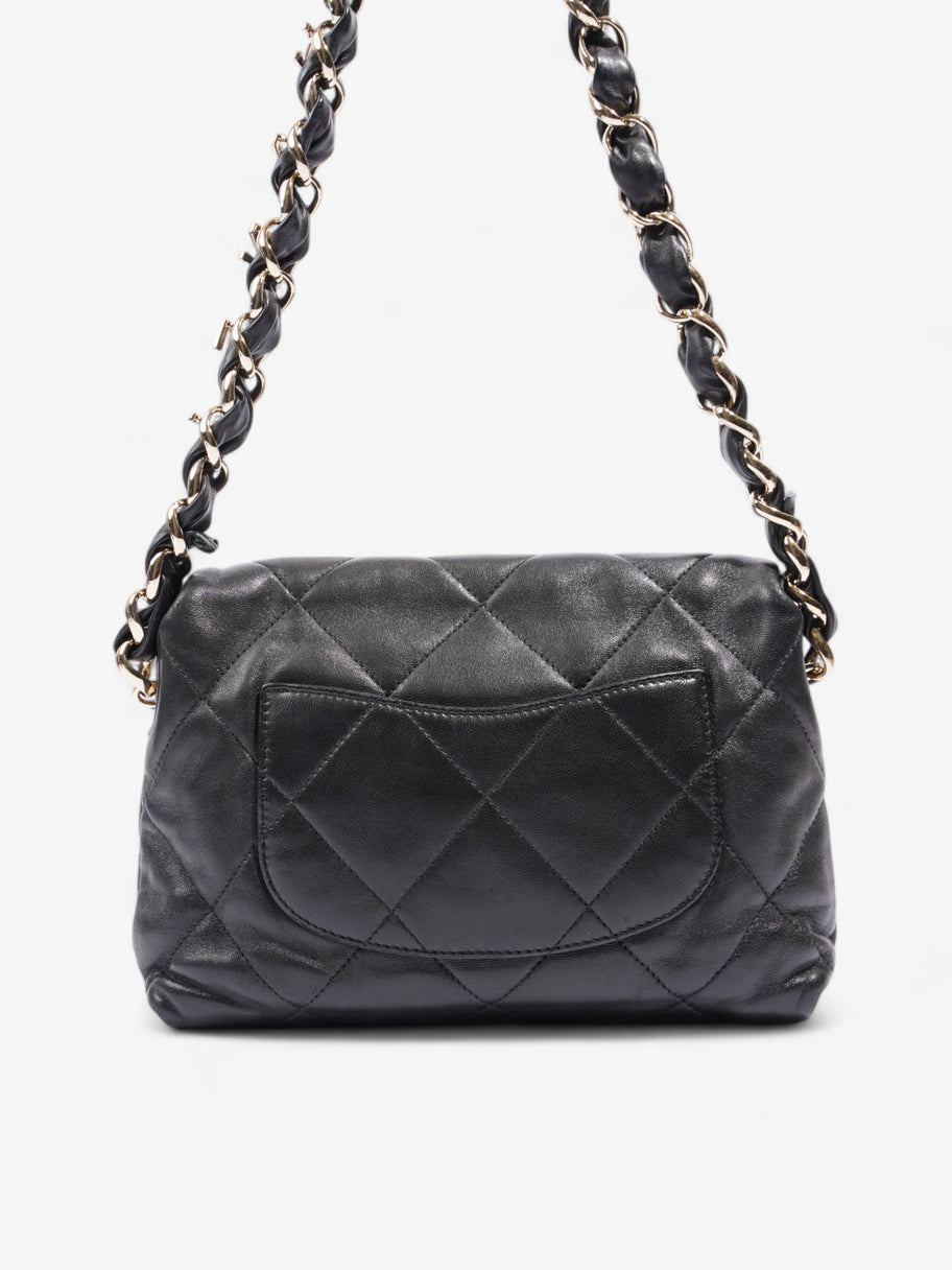 Chanel Flap Black Lambskin Leather Image 5