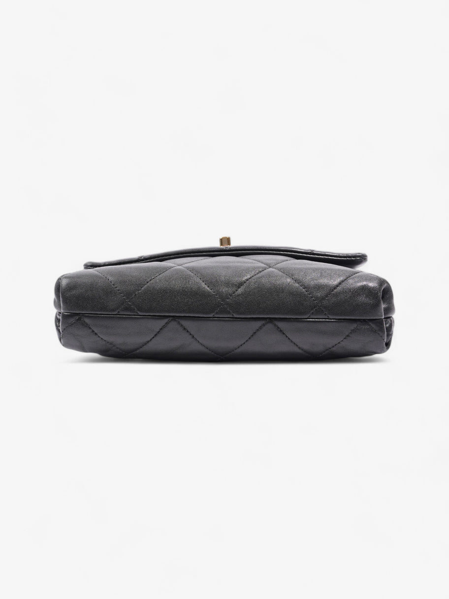 Chanel Flap Black Lambskin Leather Image 7