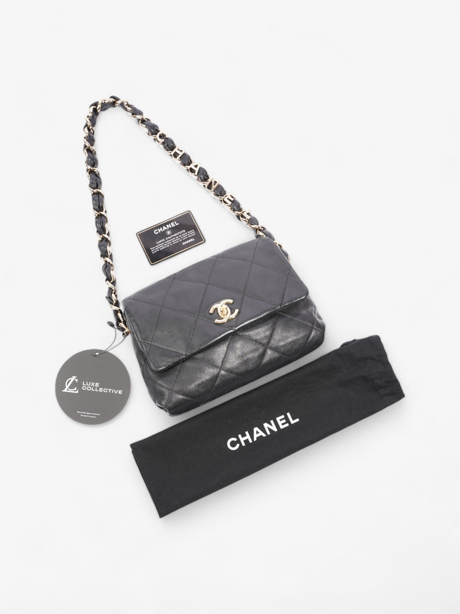 Chanel Flap Black Lambskin Leather Image 10