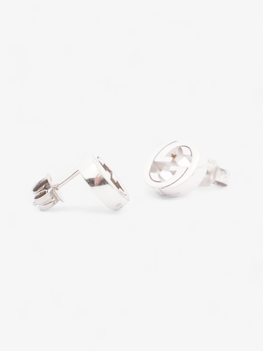 Gucci Interlocking G Stud Earrings Silver Silver Sterling Image 3