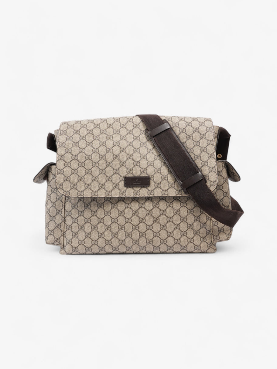 Gucci Baby Changing Bag GG Supreme / Brown Coated Canvas Medium Image 1