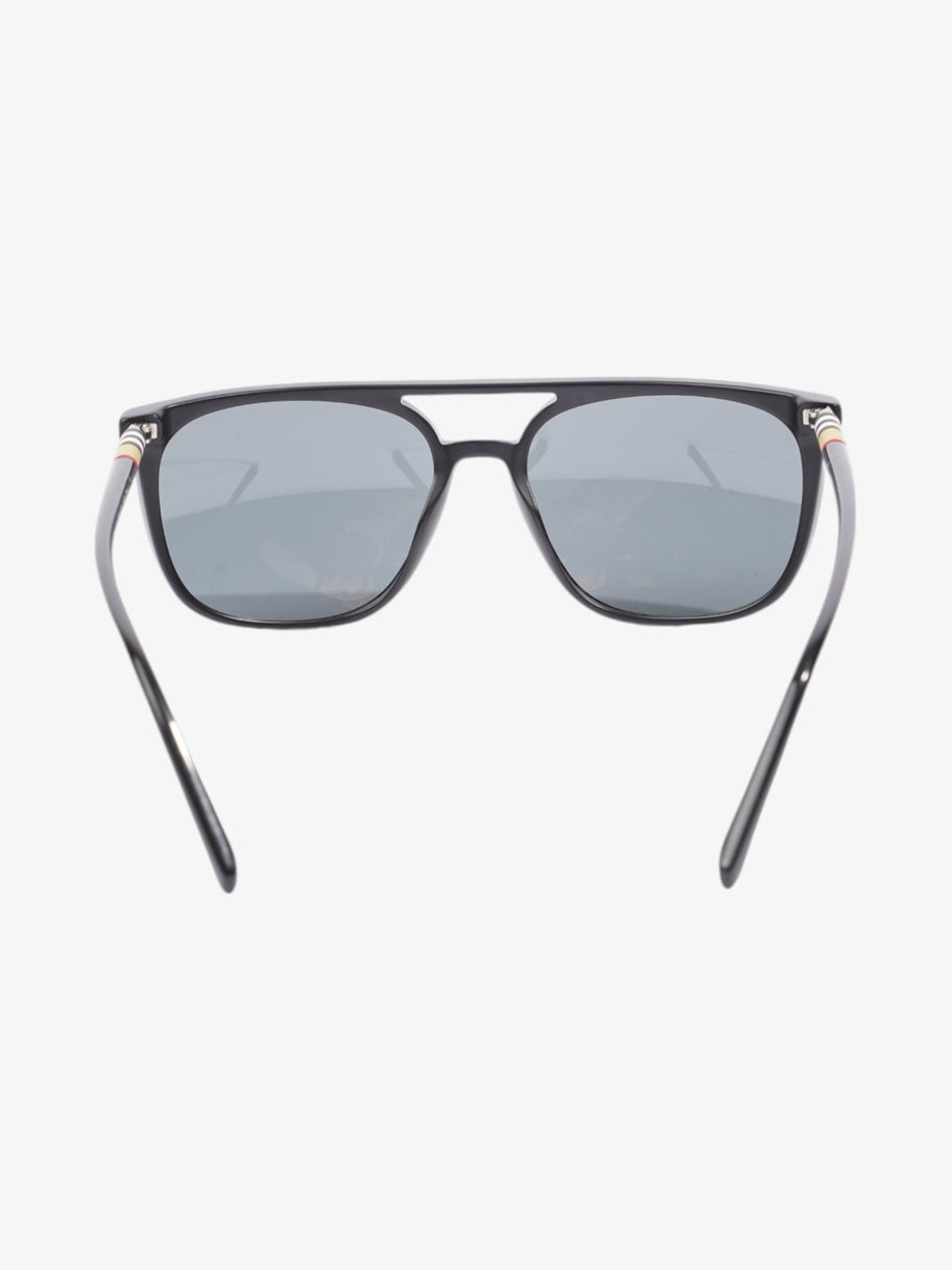 Burberry Aviator Sunglasses Black / House Check Acetate 145mm Image 3