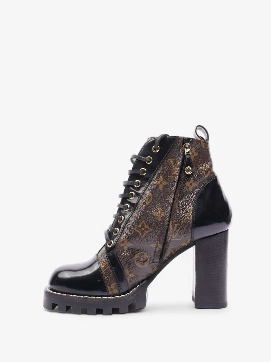 Star Trail Ankle Boots Brown Monogram / Black Patent Leather EU 40 UK 7 Image 3