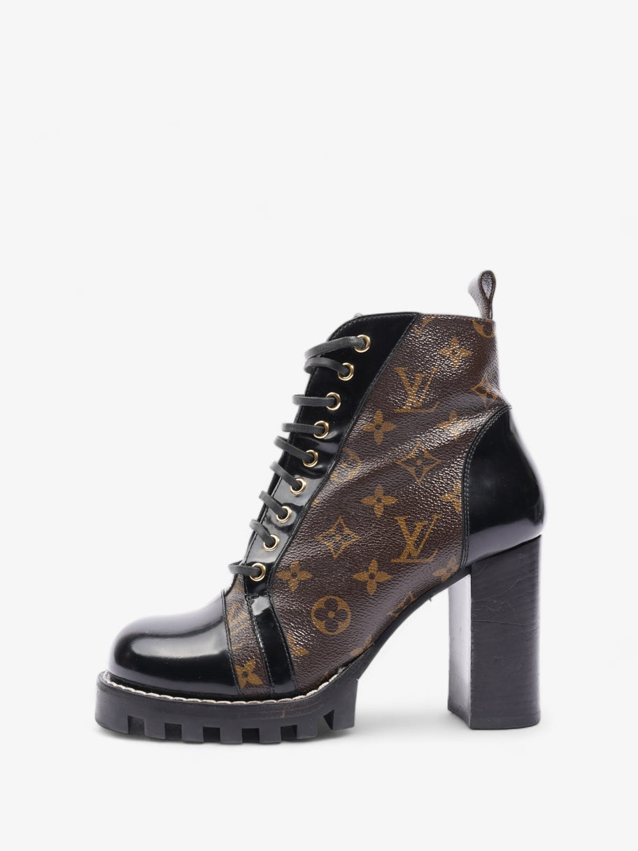 Star Trail Ankle Boots Brown Monogram / Black Patent Leather EU 40 UK 7 Image 5