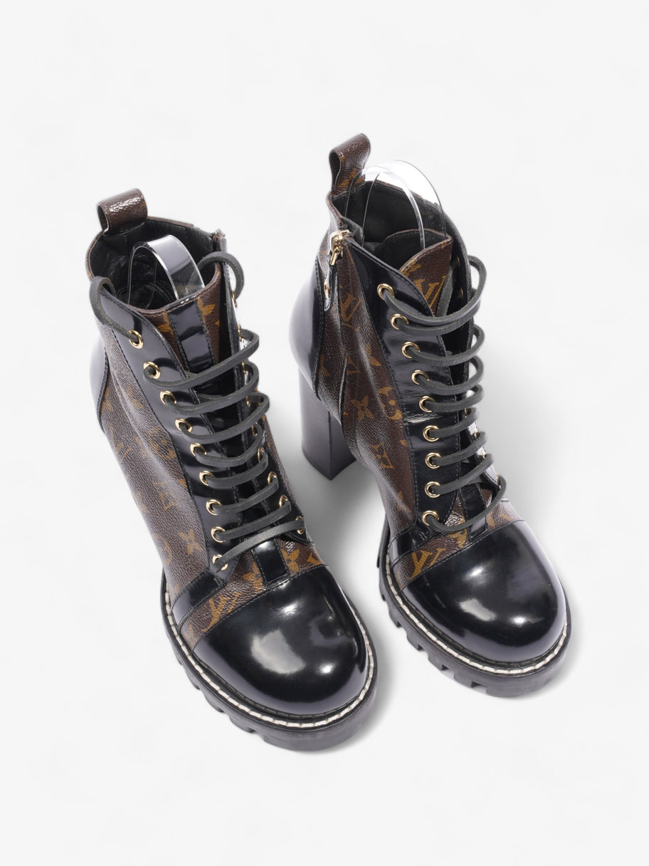 Star Trail Ankle Boots Brown Monogram / Black Patent Leather EU 40 UK 7 Image 8
