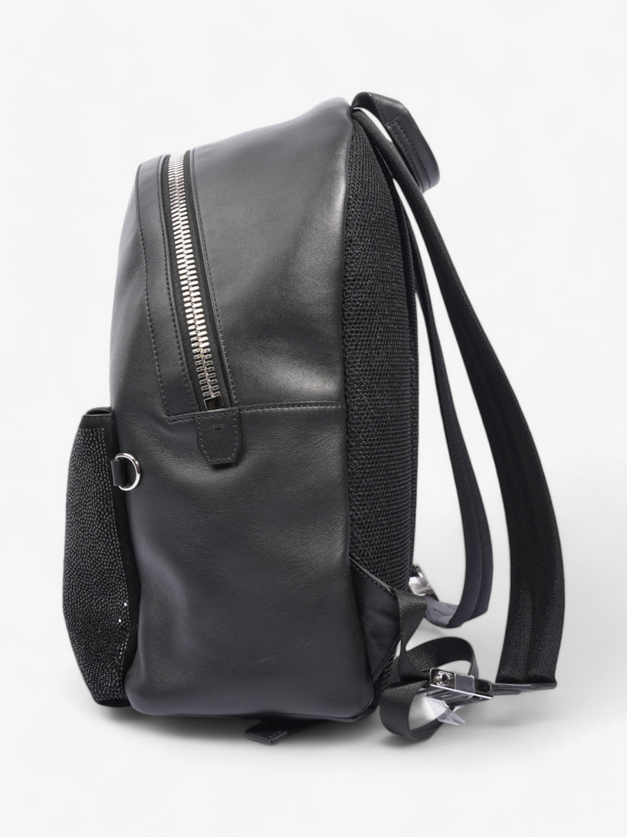 Fendi Carlito Karl Lagerfeld Backpack Black Leather Luxe Collective