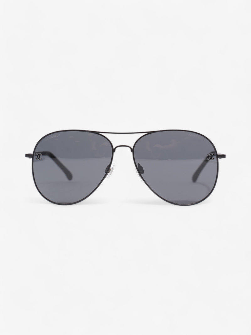  Chanel CC Aviator Black Acetate 135mm