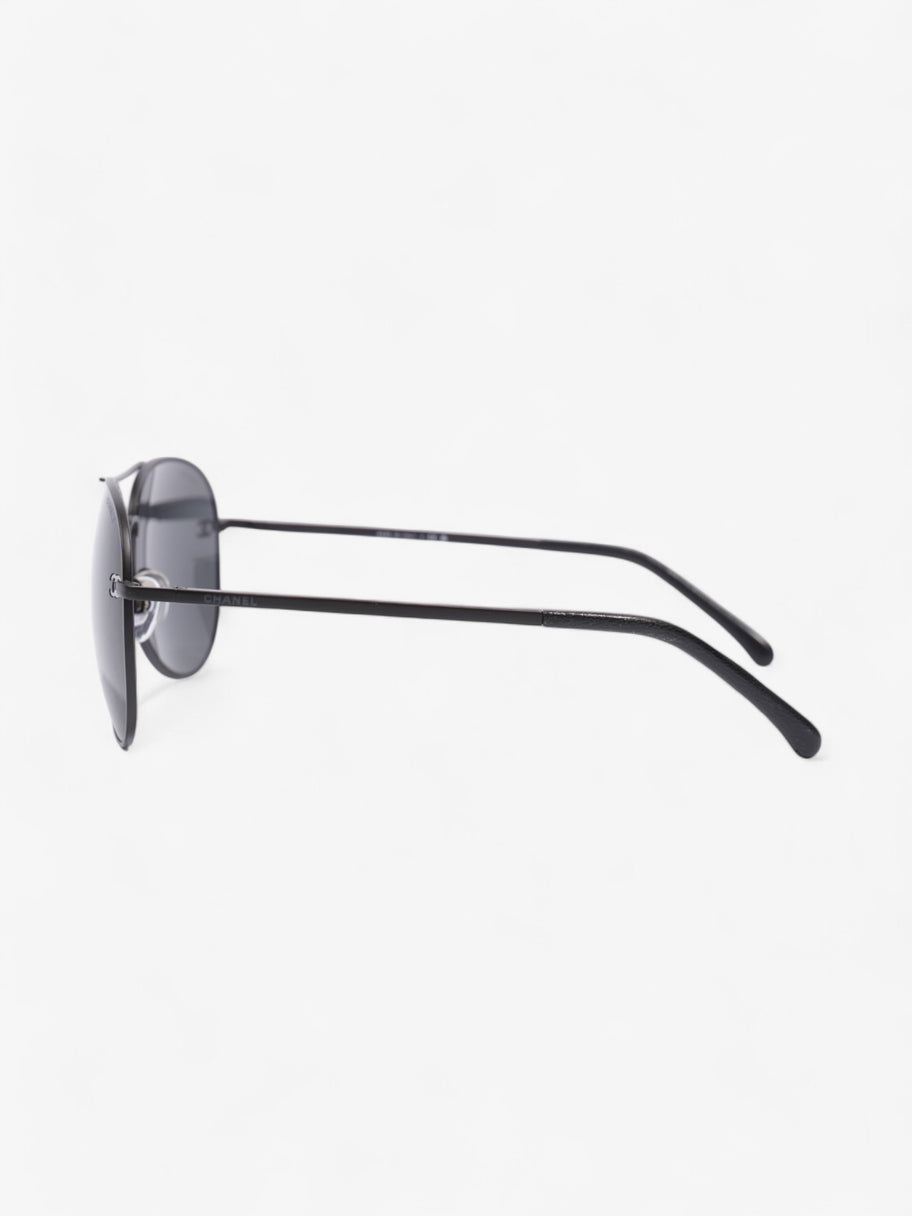 Chanel CC Aviator Black Acetate 135mm Image 2