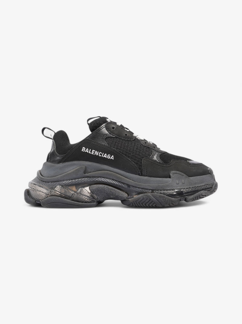  Balenciaga Triple S Clear Sole Black / White Mesh EU 40 UK 7