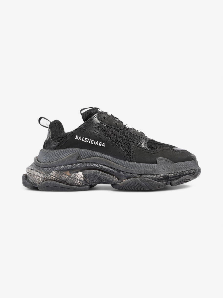 Balenciaga Triple S Clear Sole Black / White Mesh EU 40 UK 7 Image 1