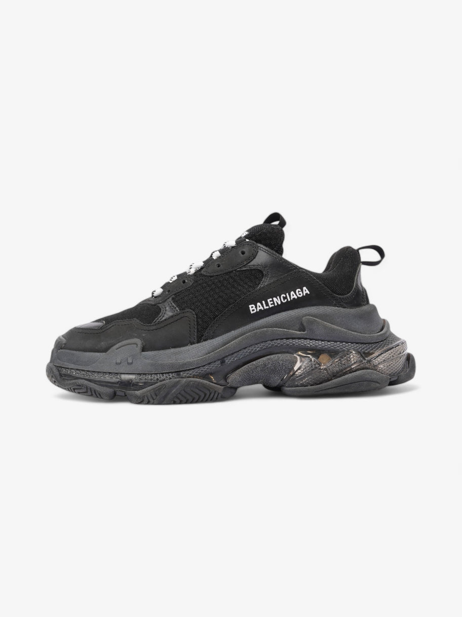 Balenciaga Triple S Clear Sole Black / White Mesh EU 40 UK 7 Image 5