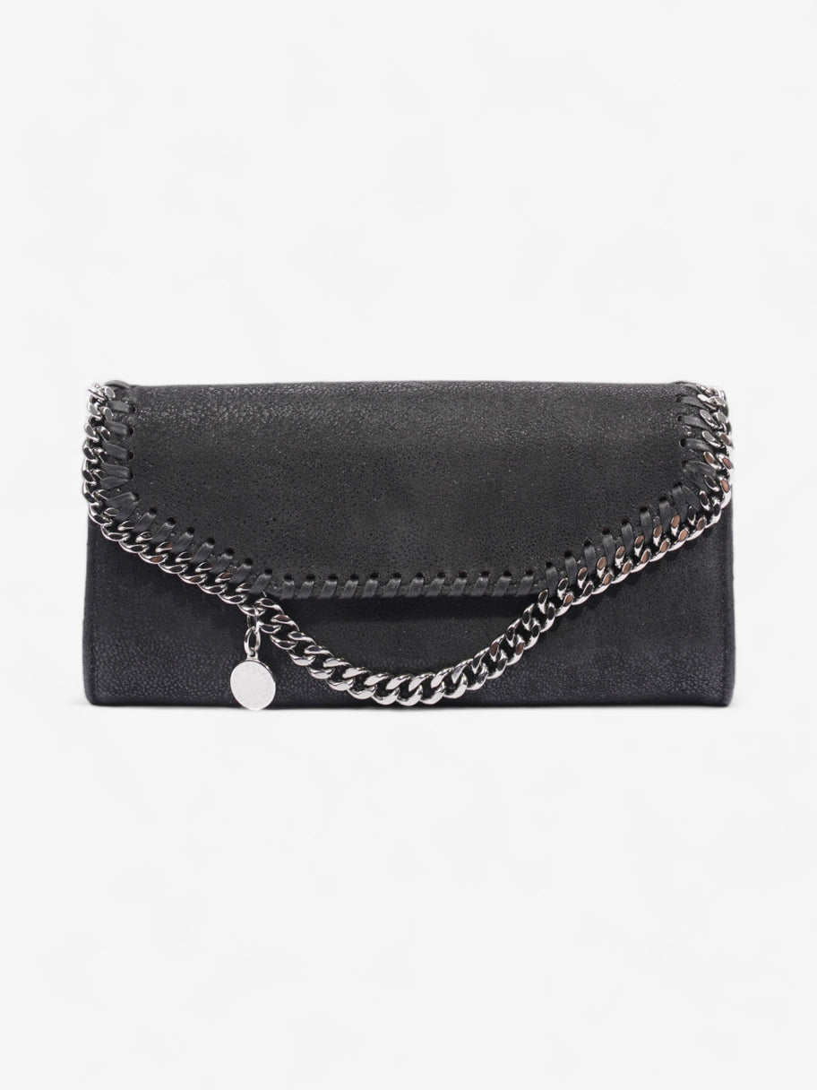 Stella McCartney Falabella Continental Wallet Black Fabric Image 1