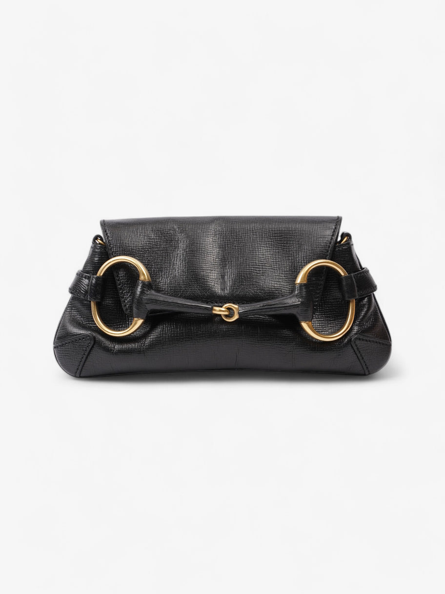 Gucci Horsebit Clutch Black Leather Image 1