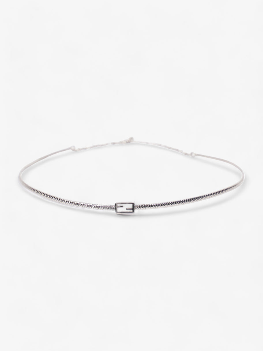 Fendi Small FF Choker Silver Base Metal Image 1