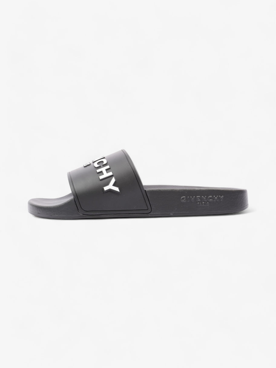 Givenchy Logo Slider Black / White Rubber EU 37 UK 4 Image 5