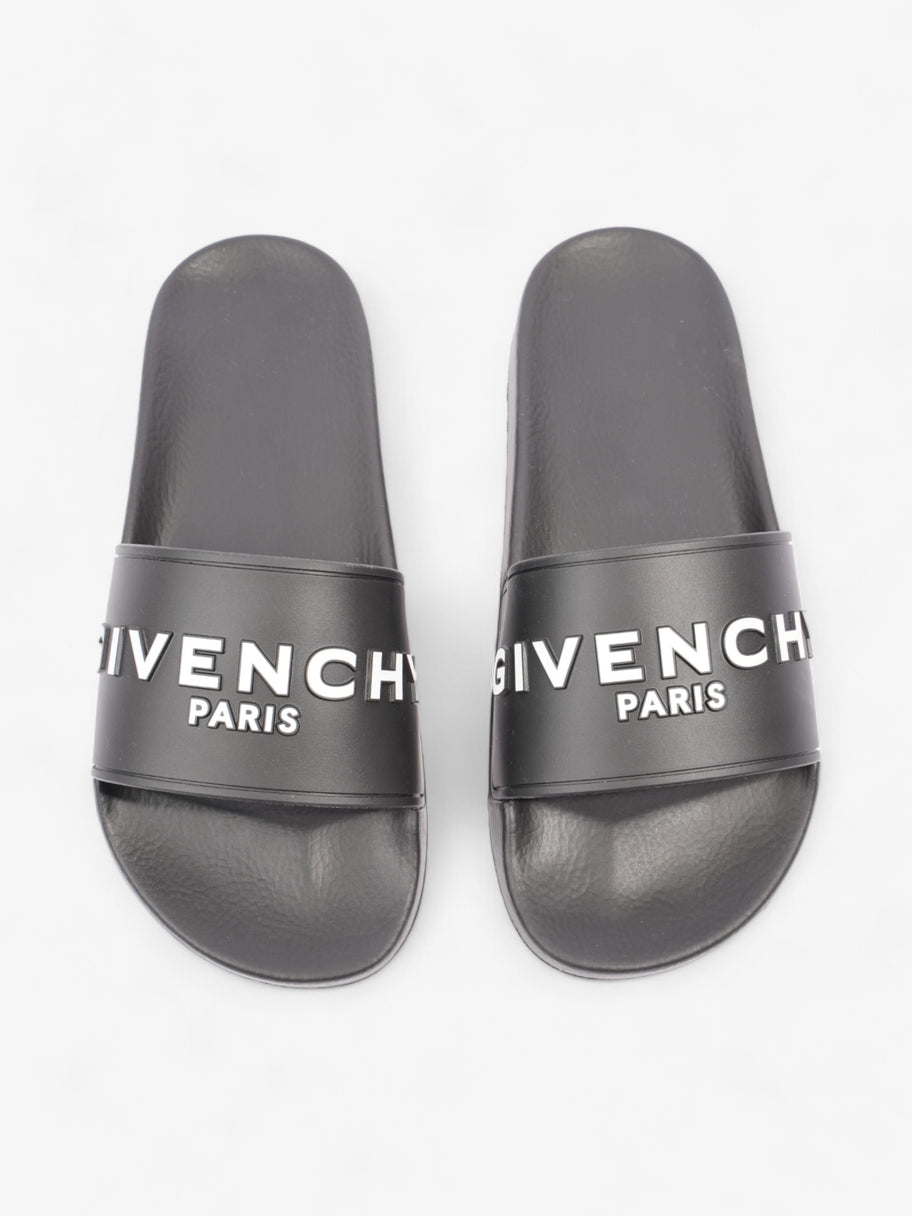 Givenchy Logo Slider Black / White Rubber EU 37 UK 4 Image 8