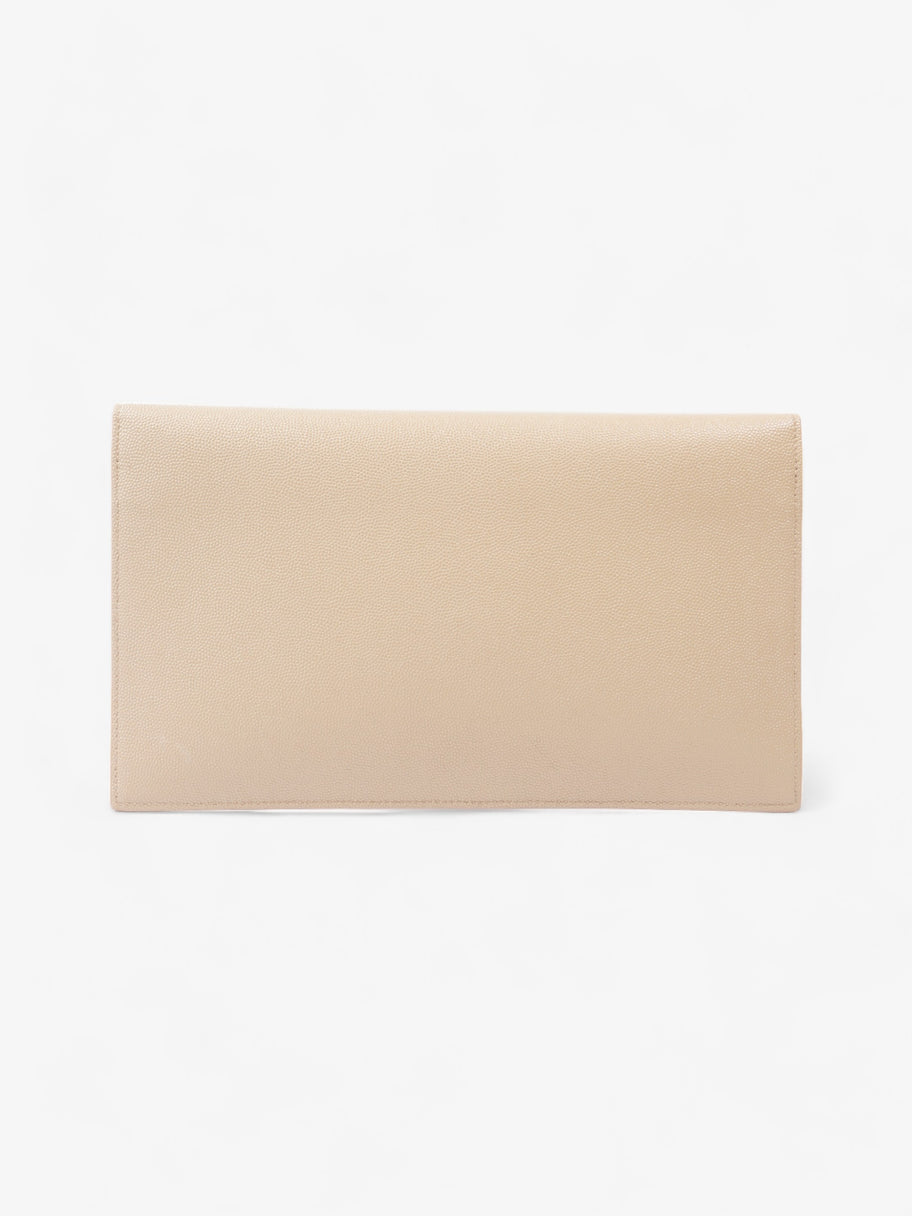 Saint Laurent Envelope Pouch Dark Latte Grained Leather Medium Image 3