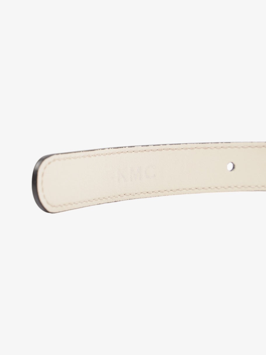 Gucci GG Marmont Thin Belt White Leather 80cm / 32