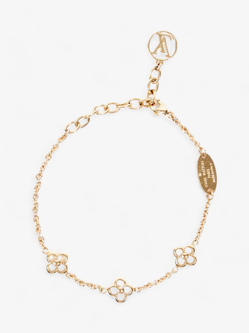  Louis Vuitton Flower Full Bracelet Gold Brass