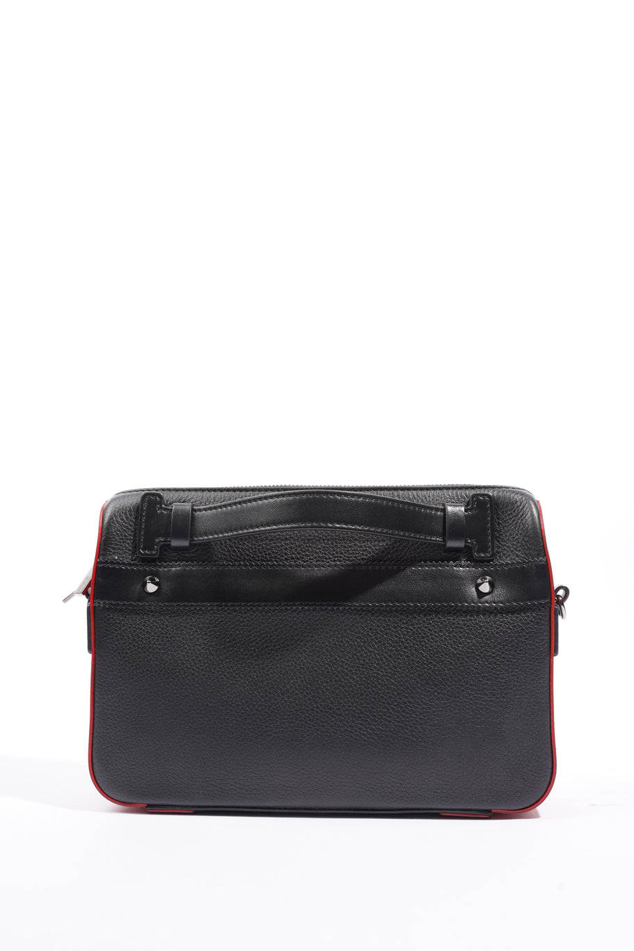 Ruisbuddy Messenger Bag  Black / Red Calfskin Leather Image 4