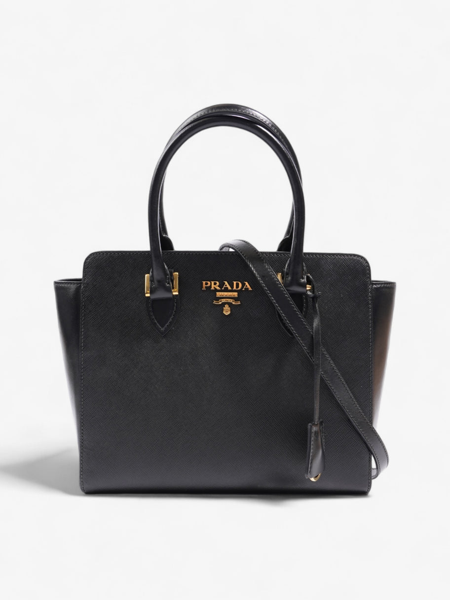 Prada Galleria Tote Black Saffiano Leather Medium Luxe Collective