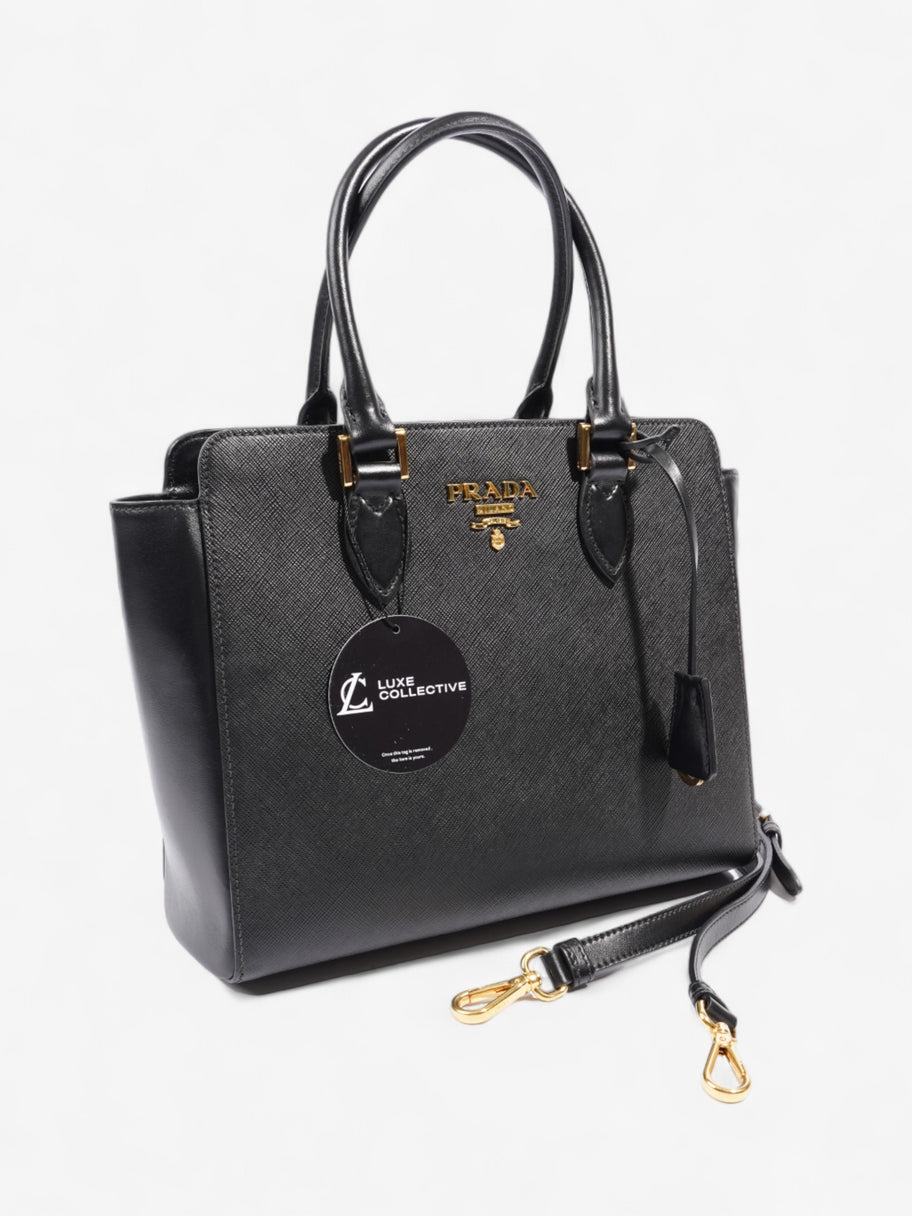 Prada Galleria Tote Black Saffiano Leather Medium Luxe Collective