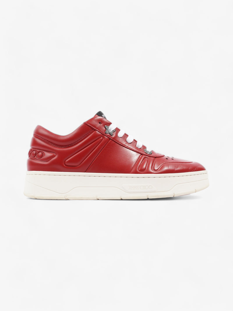  Jimmy Choo Hawaii Sneakers Red Leather EU 39 UK 6