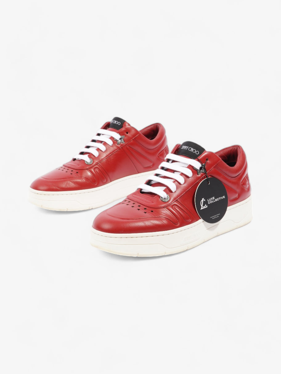 Jimmy Choo Hawaii Sneakers Red Leather EU 39 UK 6 Image 10