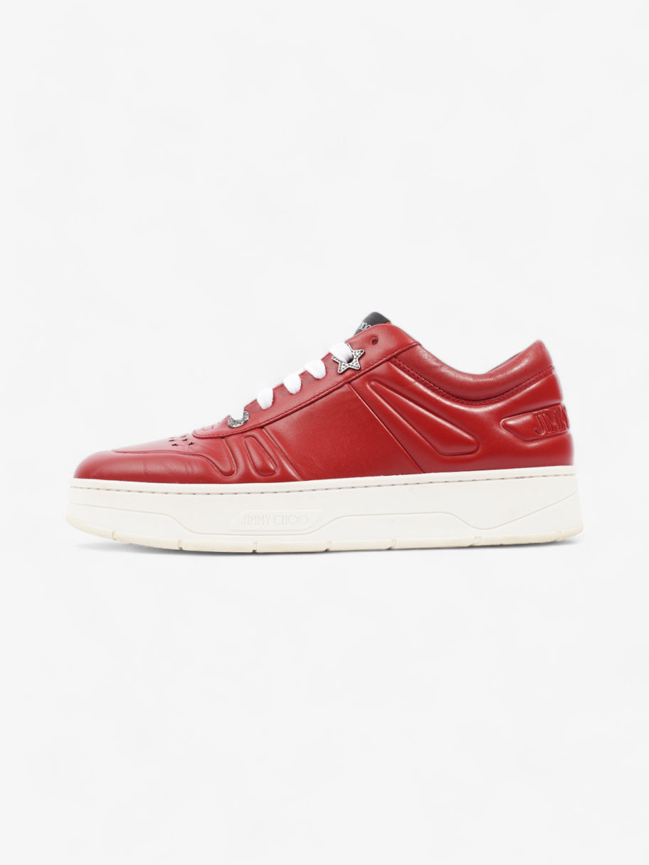 Jimmy Choo Hawaii Sneakers Red Leather EU 39 UK 6 Image 5