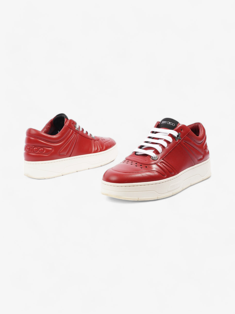 Jimmy Choo Hawaii Sneakers Red Leather EU 39 UK 6 Image 9