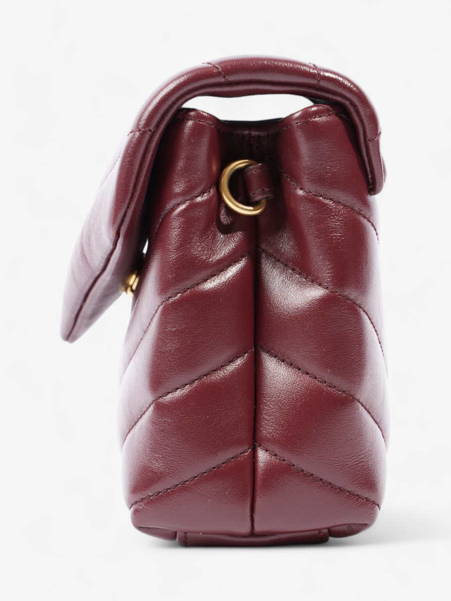 Saint Laurent Toy Lou Lou Burgundy Lambskin Leather Image 3