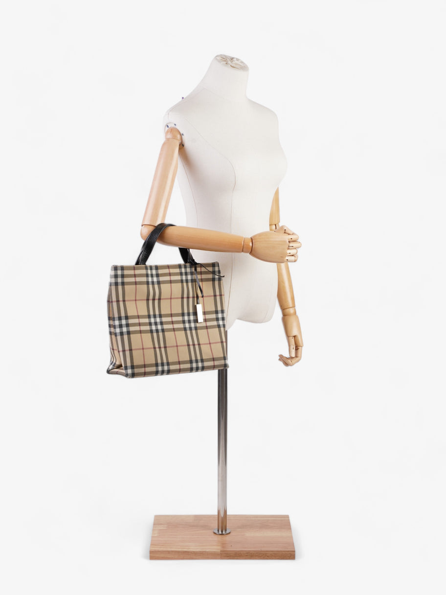 Burberry small nova check tote on sale