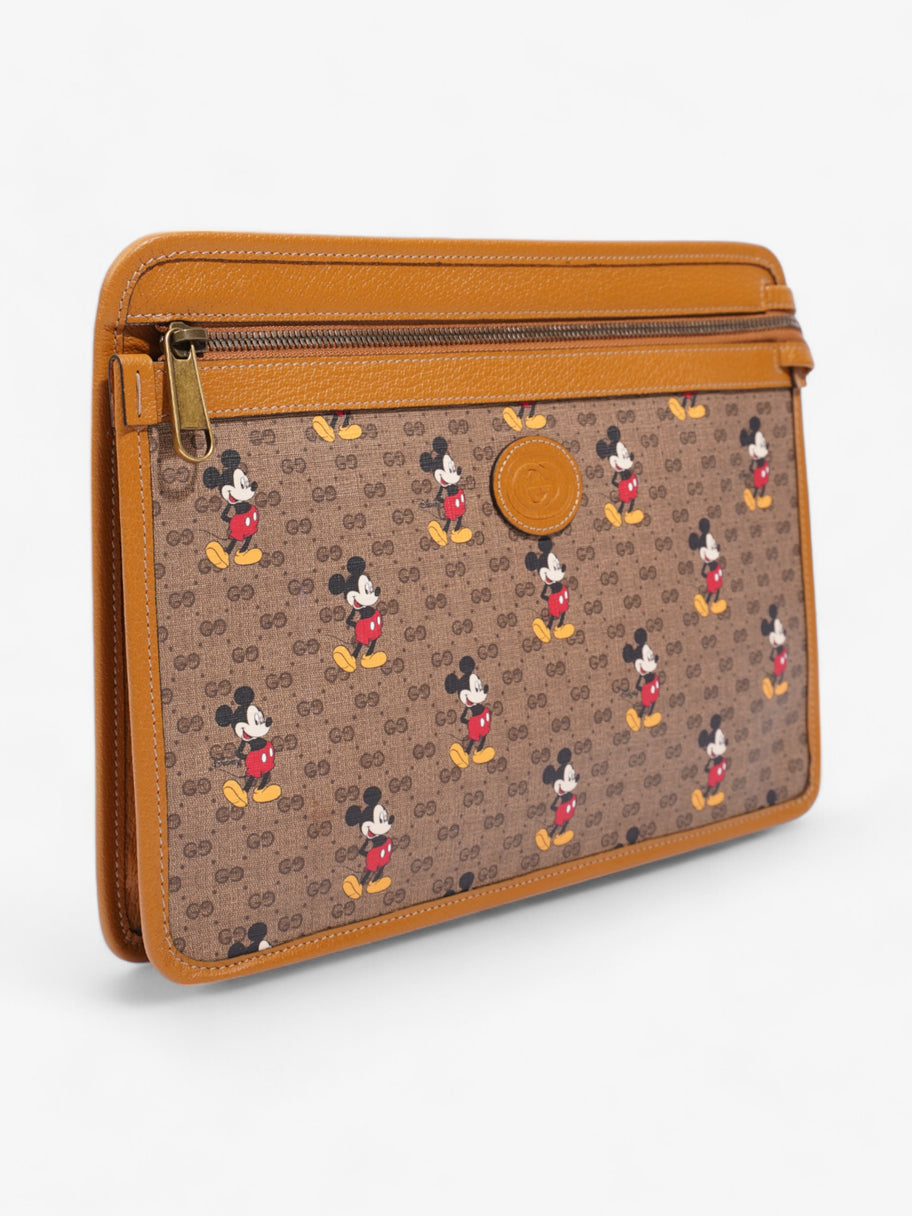 Gucci x Disney Clutch GG Supreme / Tan Coated Canvas Image 5