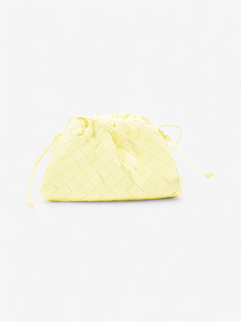  Bottega Veneta The Pouch Yellow Intrecciato Leather Mini