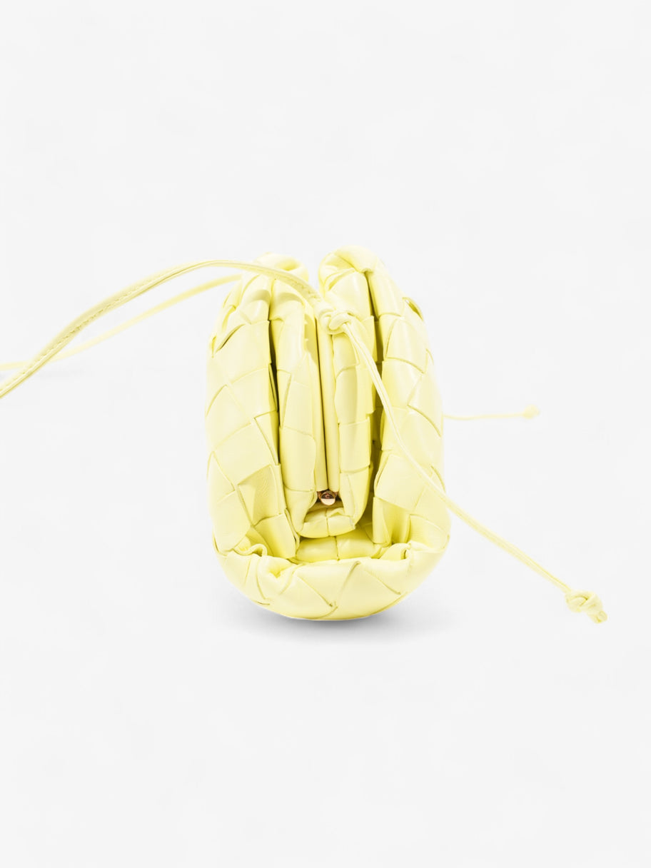 Bottega Veneta The Pouch Yellow Intrecciato Leather Mini Image 5