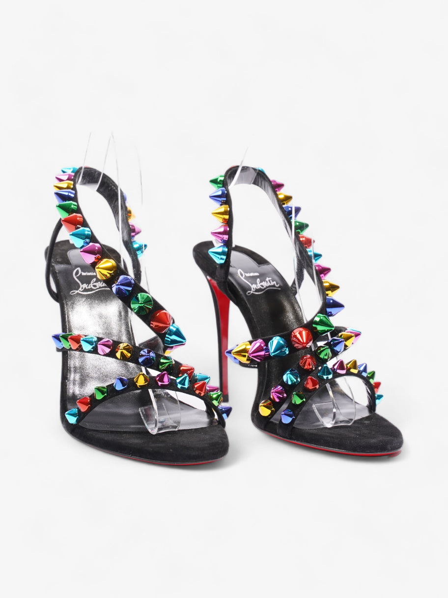 Christian Louboutin Spikita Strap Heels 100mm Multicoloured Velvet EU 40 UK 7 Image 2