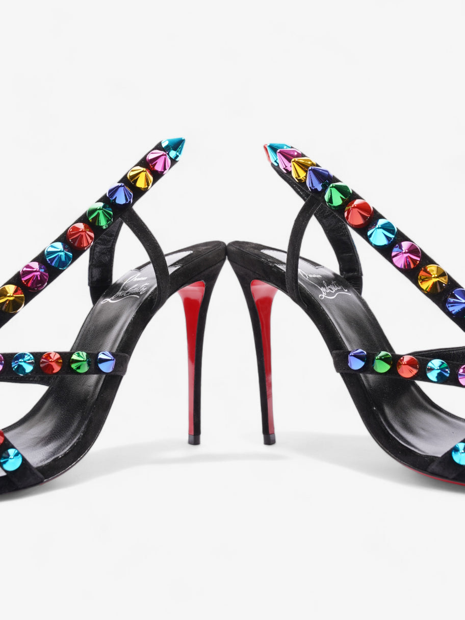 Christian Louboutin Spikita Strap Heels 100mm Multicoloured Velvet EU 40 UK 7 Image 9