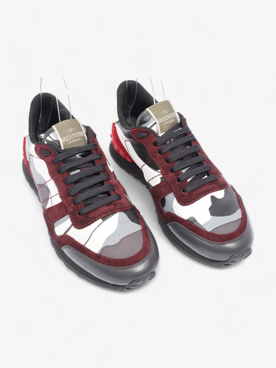 Valentino Rockrunner Sneakers Maroon / White / Grey Suede EU 40 UK 7 Image 8