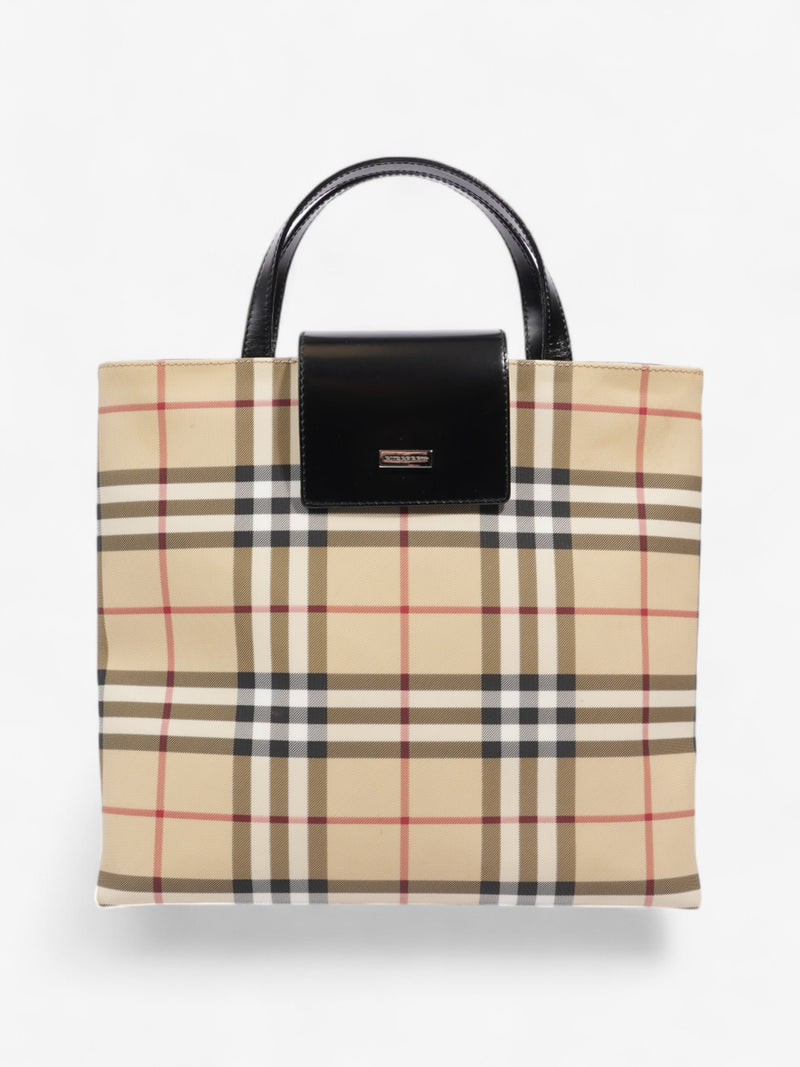  Burberry Check Tote Nova Check / Black PVC