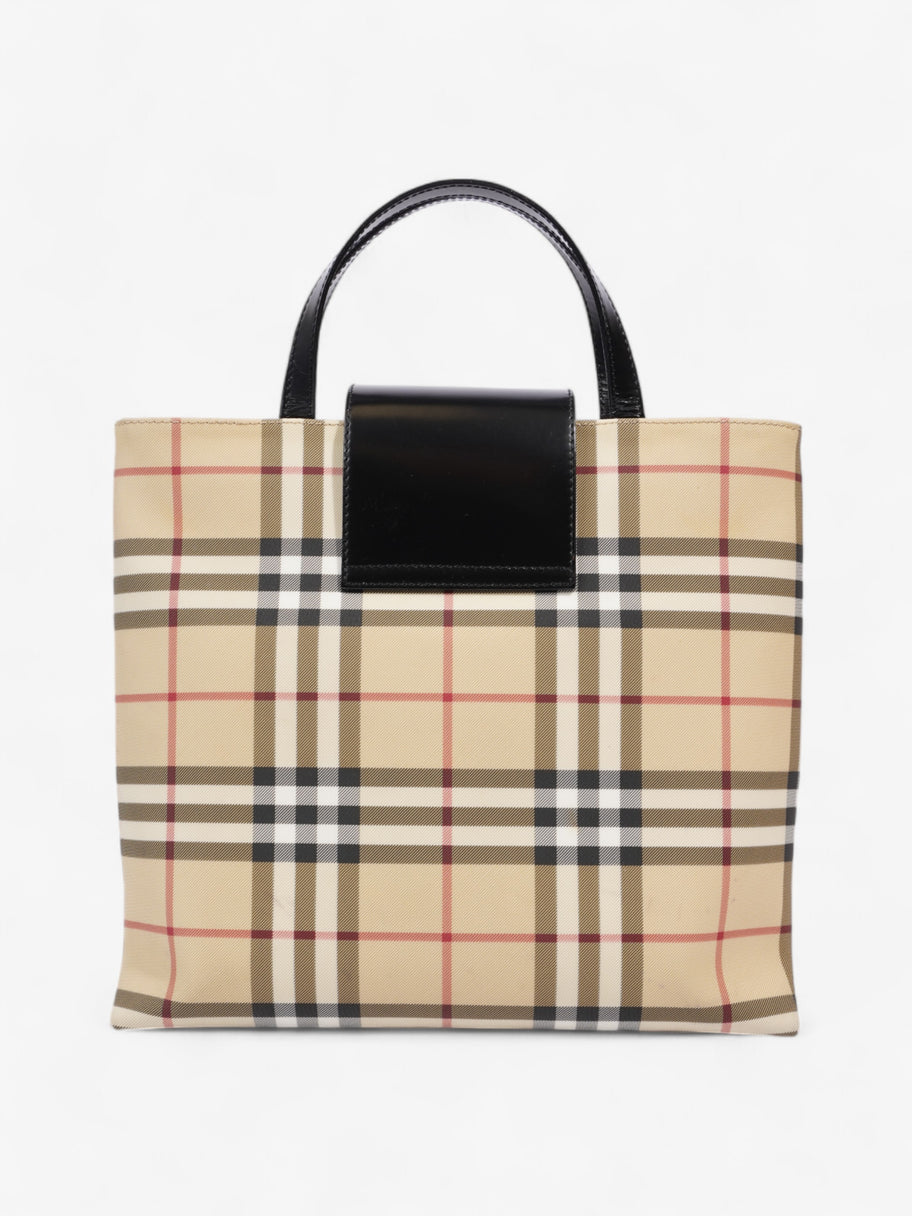 Burberry Check Tote Nova Check / Black PVC Image 4