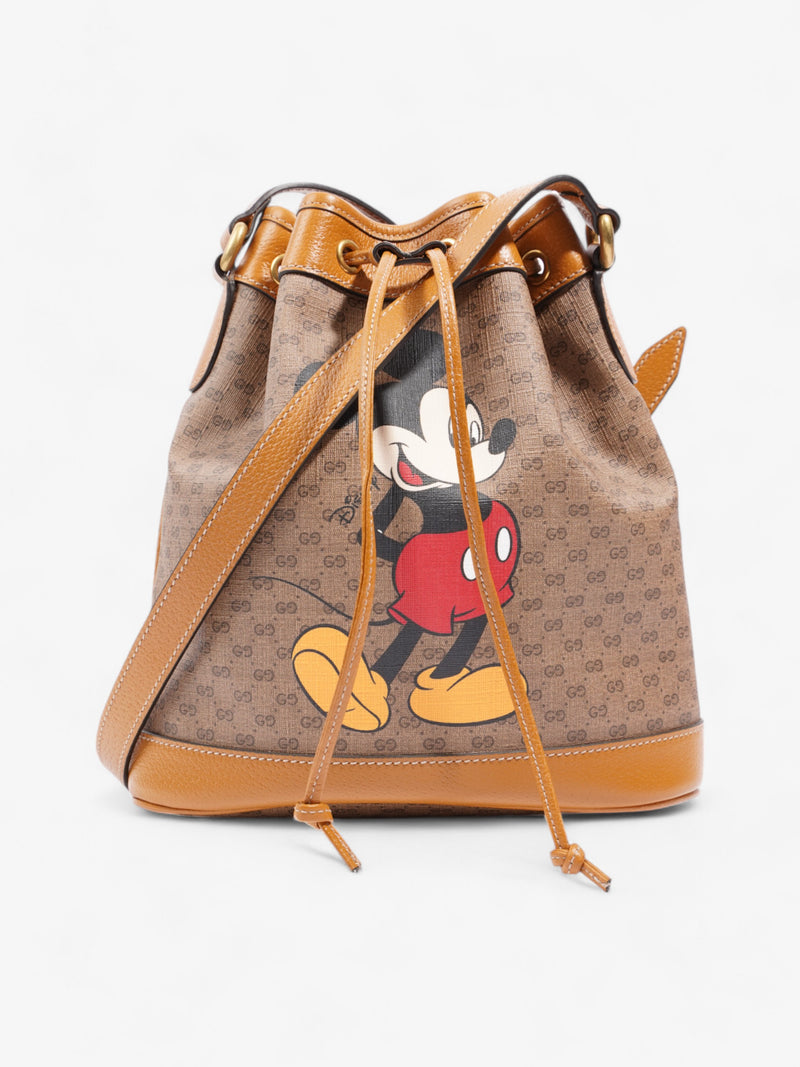  Gucci x Disney Bucket Bag GG Supreme / Tan Canvas