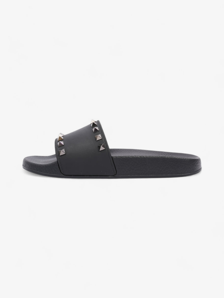 Valentino Rockstud Slides Black Rubber EU 38 UK 5 Image 5