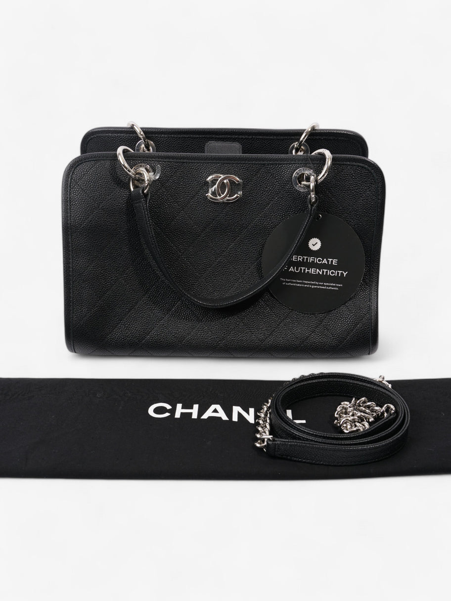 Chanel Shopping Tote Black Caviar Leather Image 11