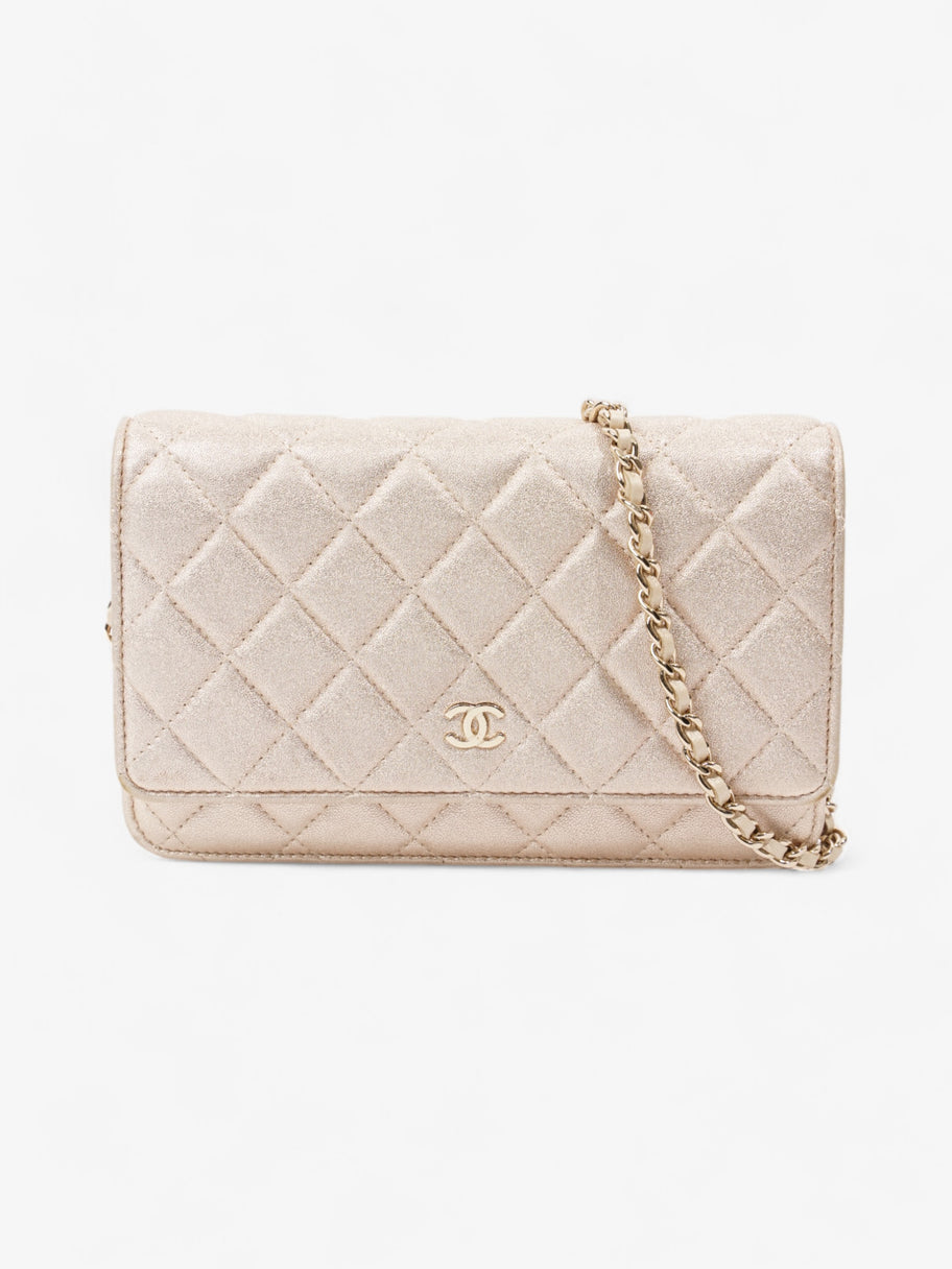 Chanel Wallet On Chain Light Gold Lambskin Leather Image 1