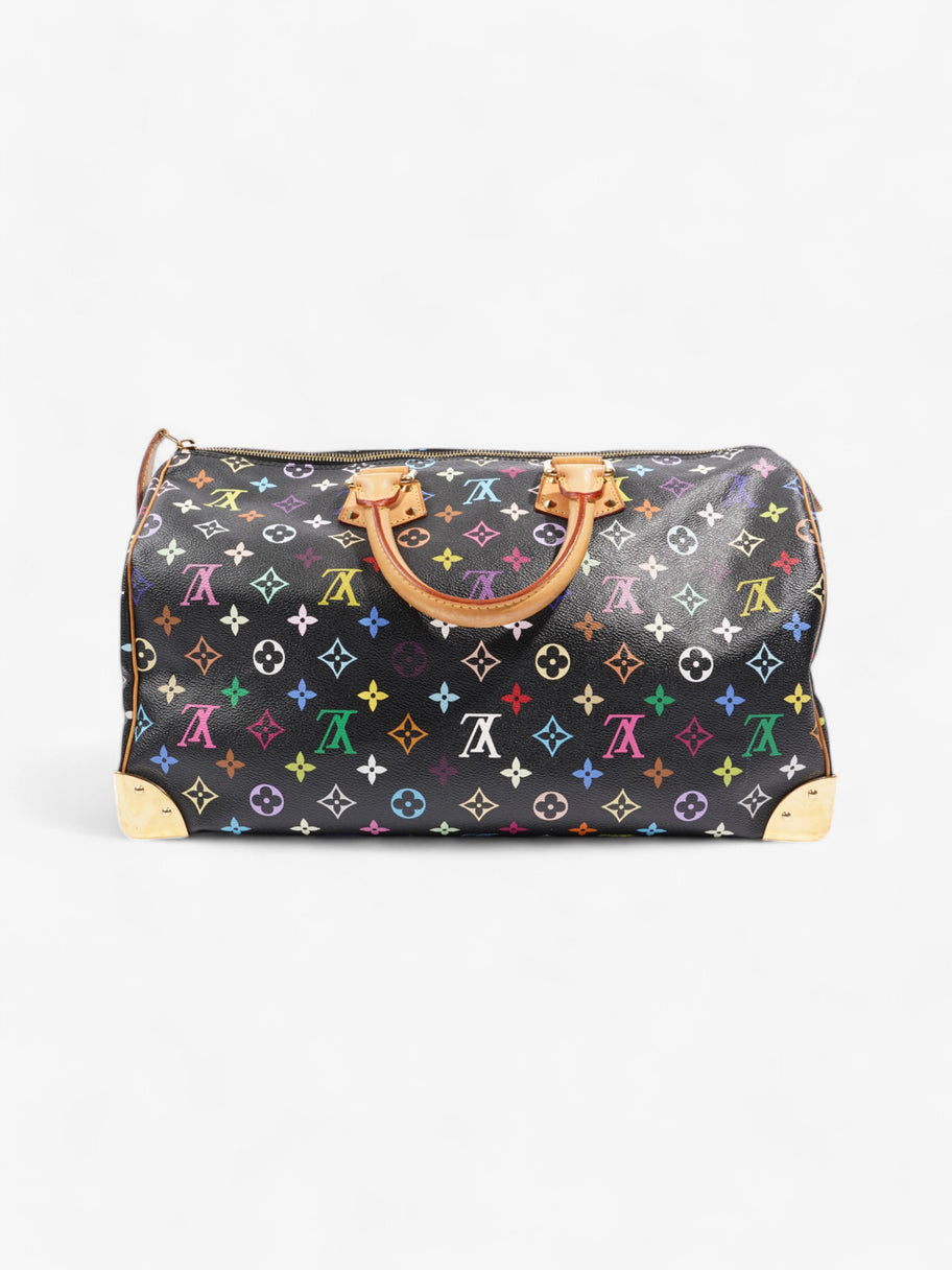 Louis Vuitton Speedy Black / Multicolour Coated Canvas 40 Image 4