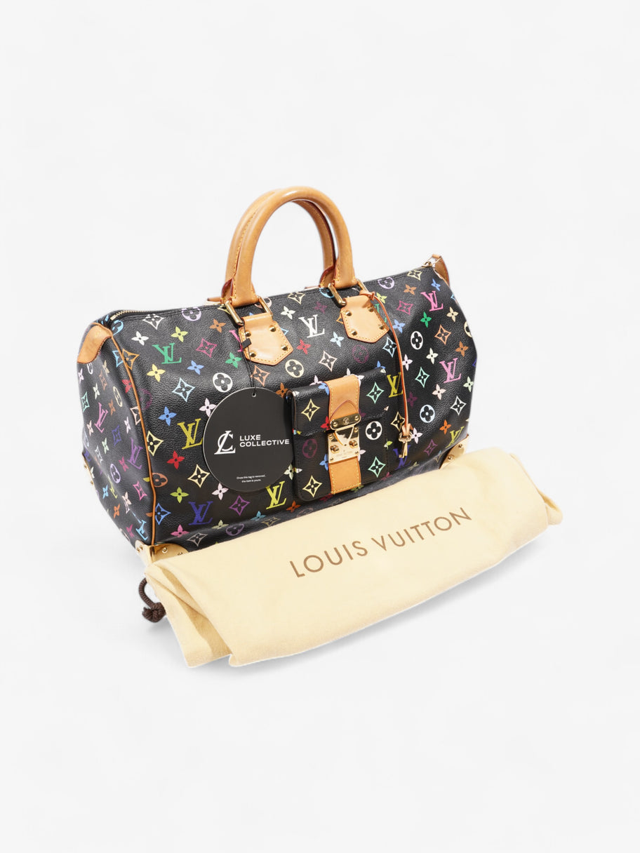 Louis Vuitton Speedy Black / Multicolour Coated Canvas 40 Image 10