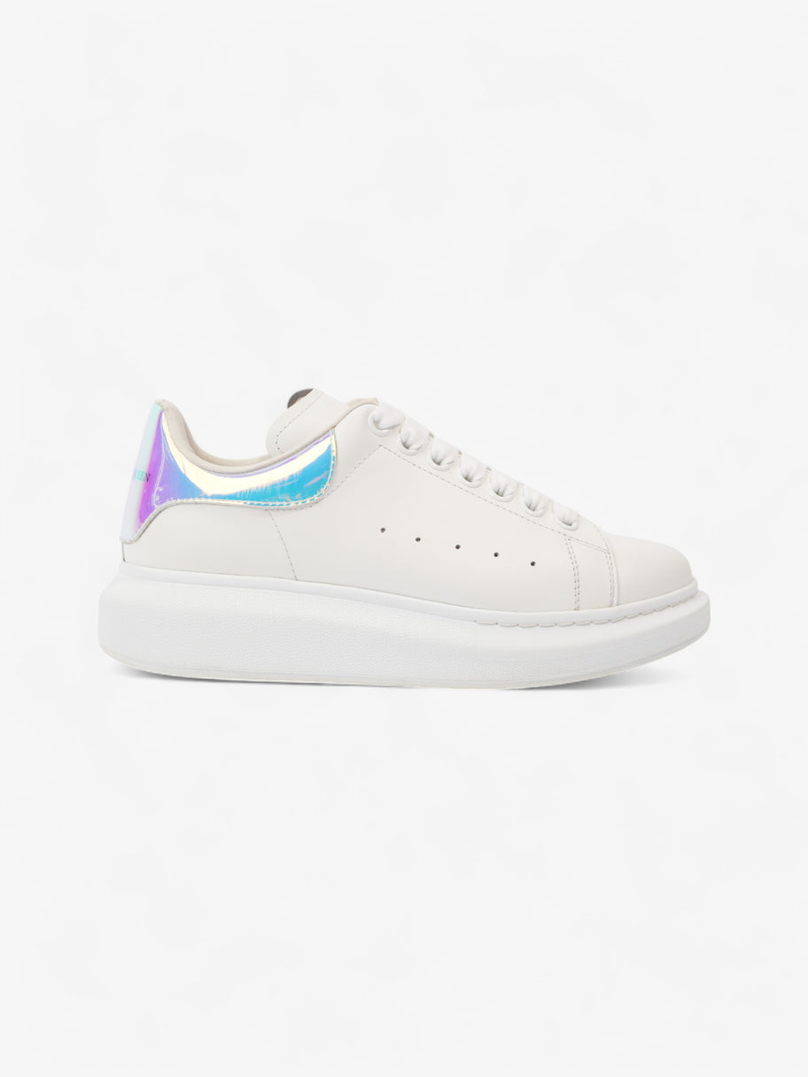 Alexander McQueen Oversized Sneakers White Iridescent Leather EU 37.5 UK 4.5 Image 1